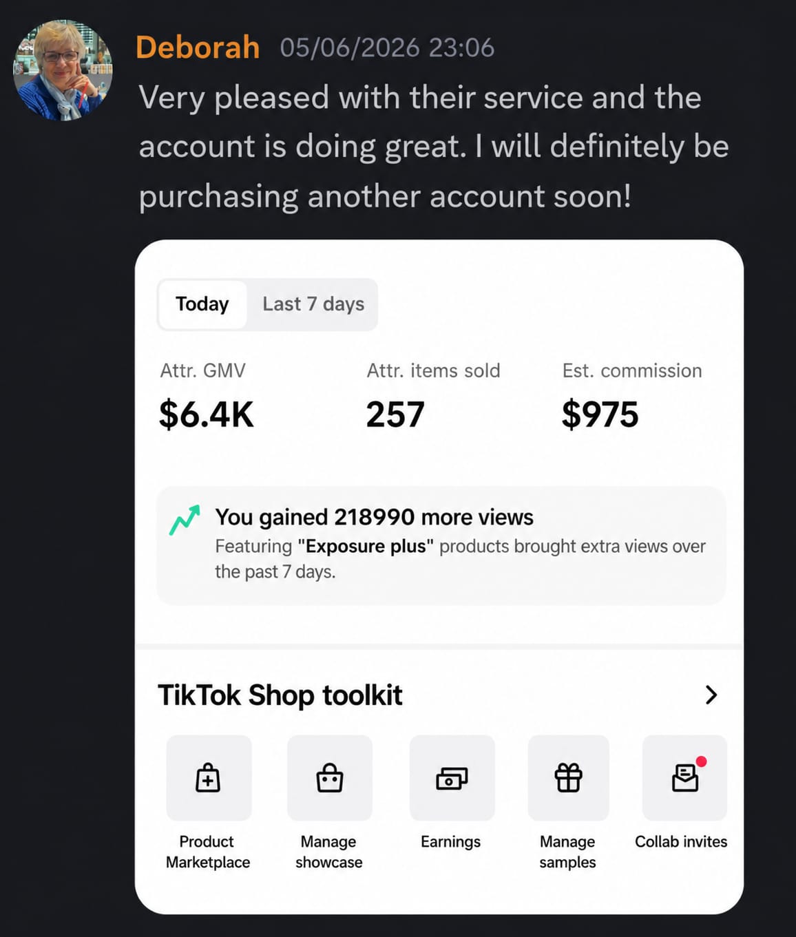 Discord testimonial